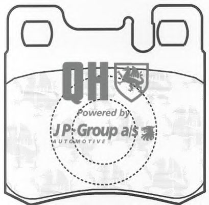 Комплект тормозных колодок, дисковый тормоз JP GROUP 1363700419