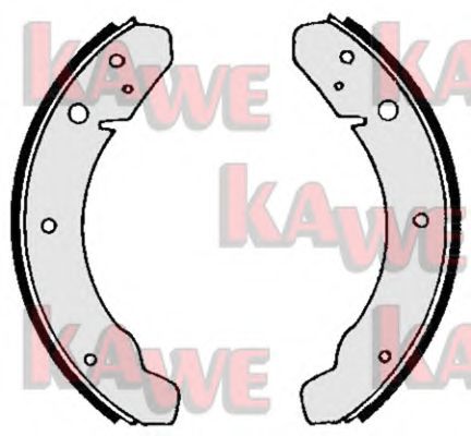 Комплект тормозных колодок KAWE 03890