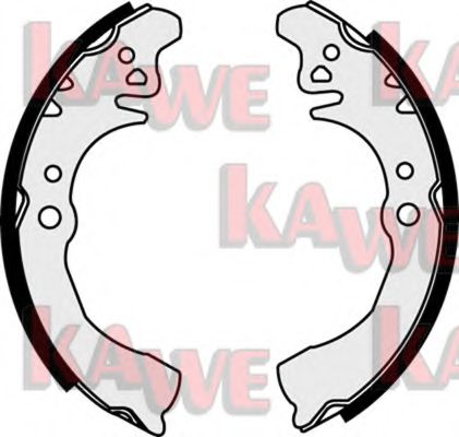 Комплект тормозных колодок KAWE 07650