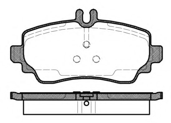 Комплект тормозных колодок, дисковый тормоз KAWE 0650 02