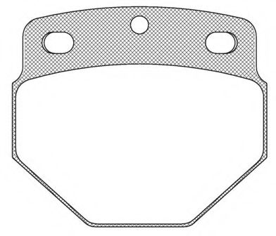Комплект тормозных колодок, дисковый тормоз KAWE JCA615.00
