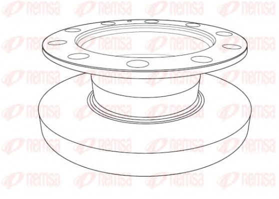 Тормозной диск KAWE NCA1192.10