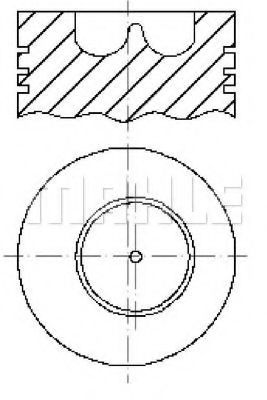Поршень MAHLE ORIGINAL 567 61 00