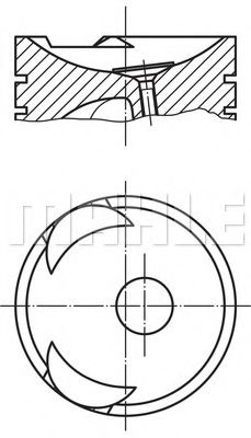 Поршень KOLBENSCHMIDT 93178600
