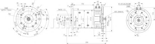 Электродвигатель MAHLE ORIGINAL MM 240