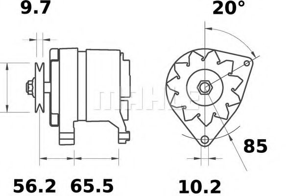 Генератор MAHLE ORIGINAL MG 514