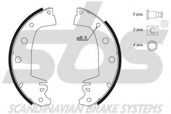 Комплект тормозных колодок sbs 18492799235