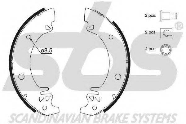 Комплект тормозных колодок sbs 18492737352