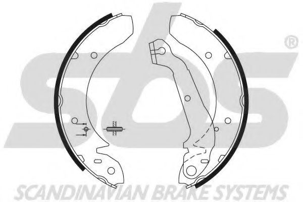 Комплект тормозных колодок sbs 18492725357