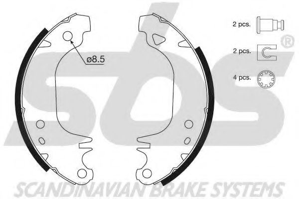 Комплект тормозных колодок sbs 18492799372