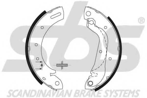 Комплект тормозных колодок sbs 18492722597
