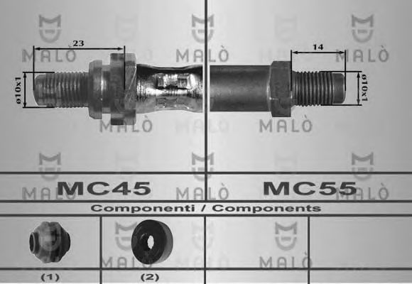 Тормозной шланг MALÒ 80307