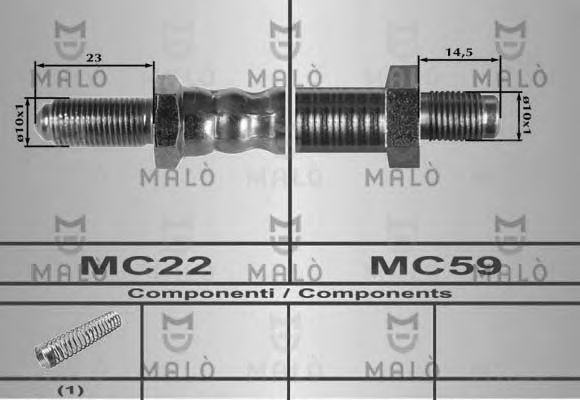 Тормозной шланг MALÒ 80397