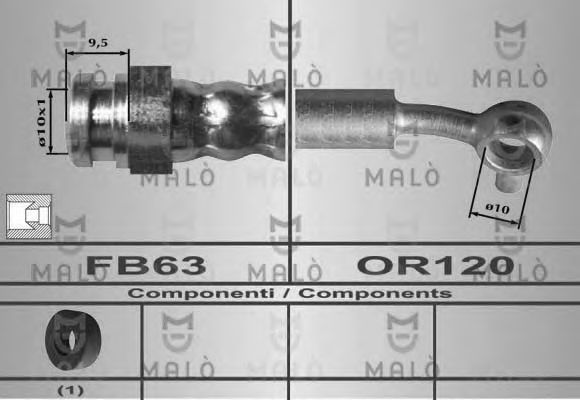 Тормозной шланг MALÒ 80556