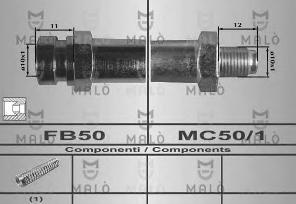 Тормозной шланг MALÒ 80593