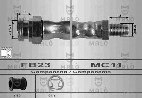 Тормозной шланг MALÒ 8353