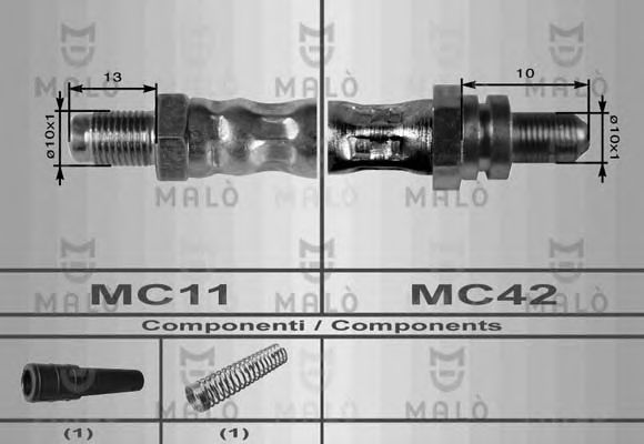 Тормозной шланг MALÒ 8922