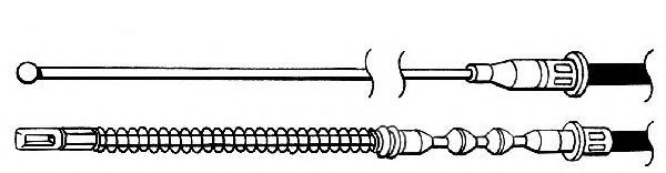 Трос, стояночная тормозная система CEF OP02158