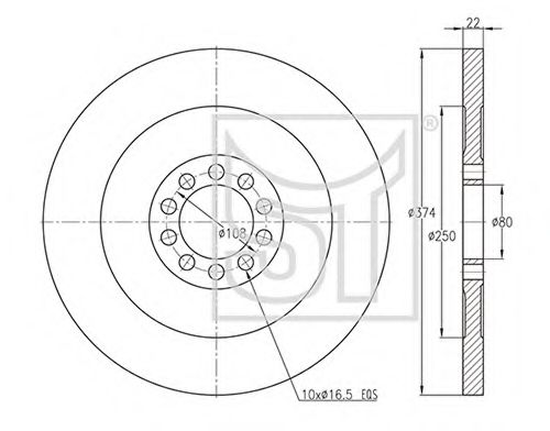 Тормозной диск ST-TEMPLIN 03.110.1926.050