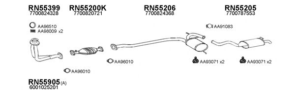 Система выпуска ОГ VENEPORTE 550409