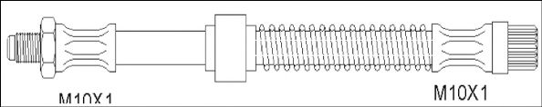 Тормозной шланг WOKING G1901.82