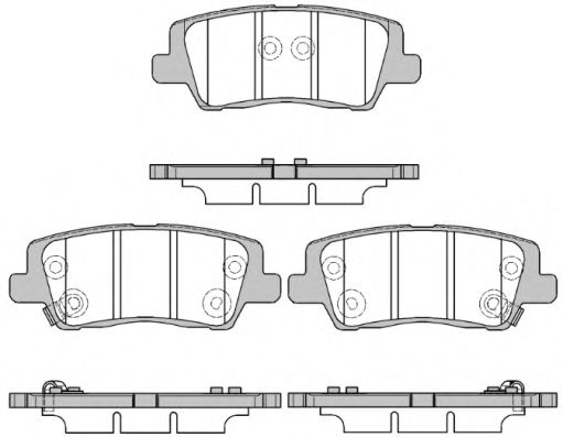 Комплект тормозных колодок, дисковый тормоз WOKING P14643.05