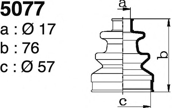 Комплект пылника, приводной вал DEPA 5077