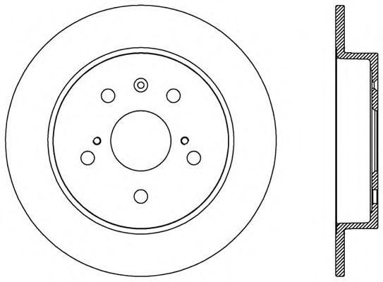 Тормозной диск OPEN PARTS BDA2566.10