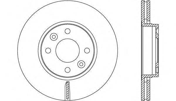 Тормозной диск OPEN PARTS BDA2652.20