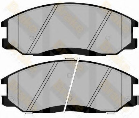 Комплект тормозных колодок, дисковый тормоз Brake ENGINEERING PA1349