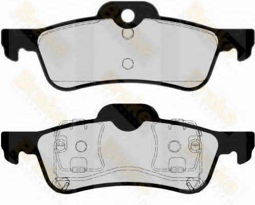 Комплект тормозных колодок, дисковый тормоз Brake ENGINEERING PA1521
