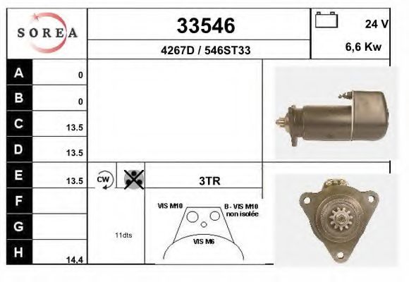 Стартер EAI 33546