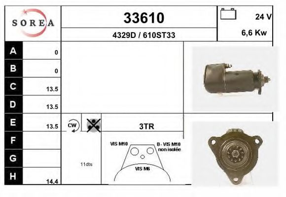 Стартер EAI 33610