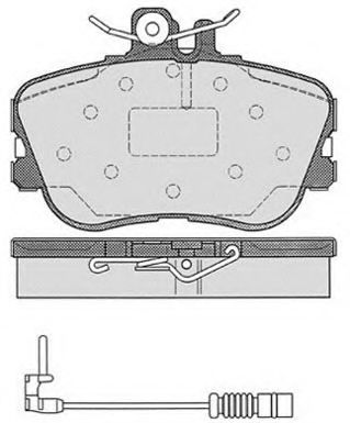 Комплект тормозных колодок, дисковый тормоз RAICAM RA.0482.1