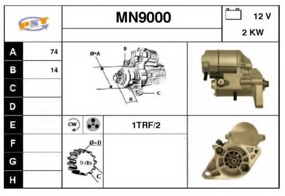 Стартер SNRA MN9000