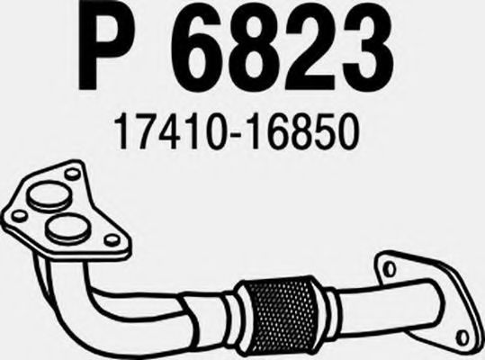 Труба выхлопного газа FENNO P6823