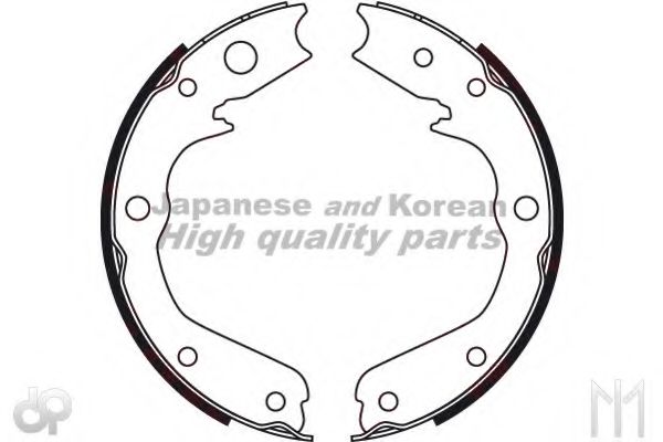 Комплект тормозных колодок, стояночная тормозная система ASHUKI HRK13109