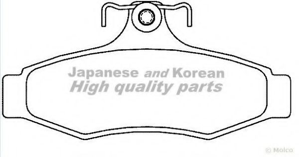 Комплект тормозных колодок, дисковый тормоз ASHUKI J011-02