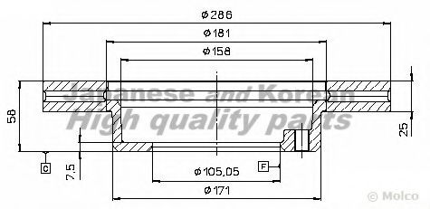 Тормозной диск ASHUKI T602-44