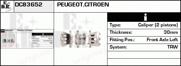 Тормозной суппорт EDR DC83652