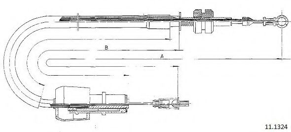 Тросик газа CABOR 11.1324