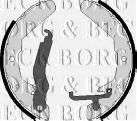Комплект тормозных колодок BORG & BECK BBS6041