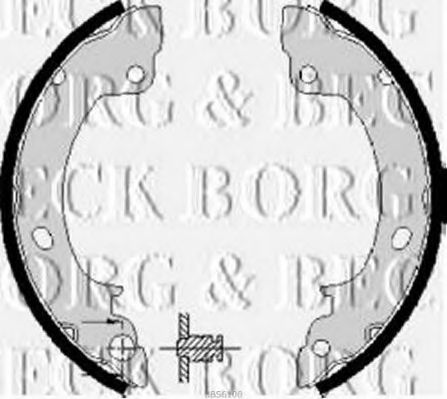Комплект тормозных колодок BORG & BECK BBS6100