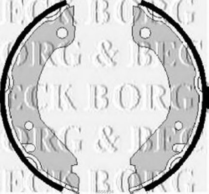 Комплект тормозных колодок BORG & BECK BBS6134