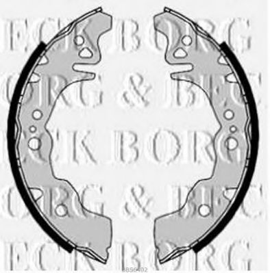 Комплект тормозных колодок BORG & BECK BBS6402