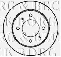 Тормозной диск BORG & BECK BBD4188
