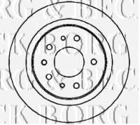 Тормозной диск BORG & BECK BBD4319