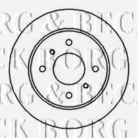 Тормозной диск BORG & BECK BBD4957