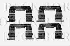 Комплектующие, колодки дискового тормоза BORG & BECK BBK1446