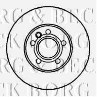 Тормозной диск BORG & BECK BBD4071